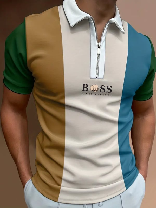 Casual cierre Polo para hombre
