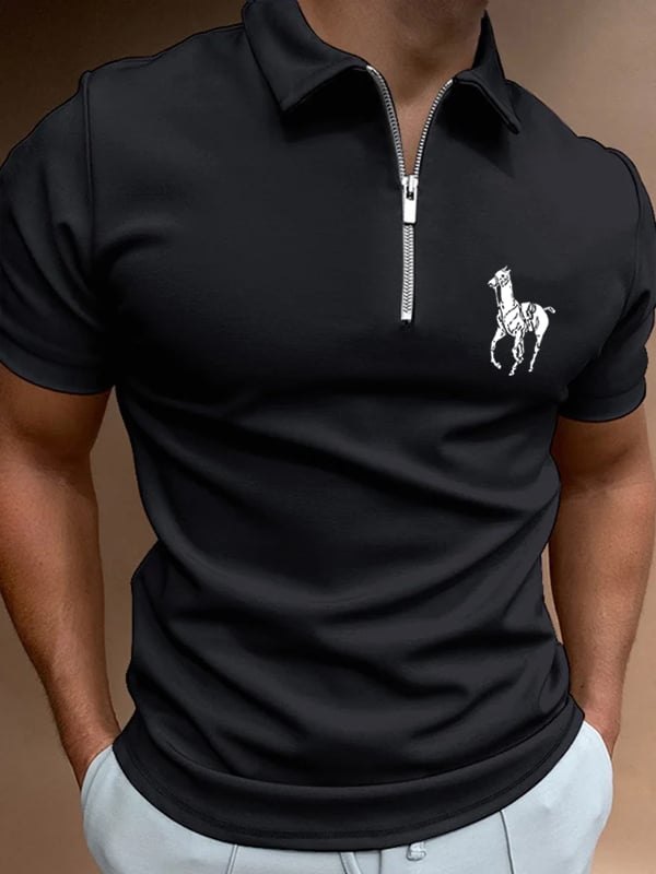 Casual cierre Polo para hombre