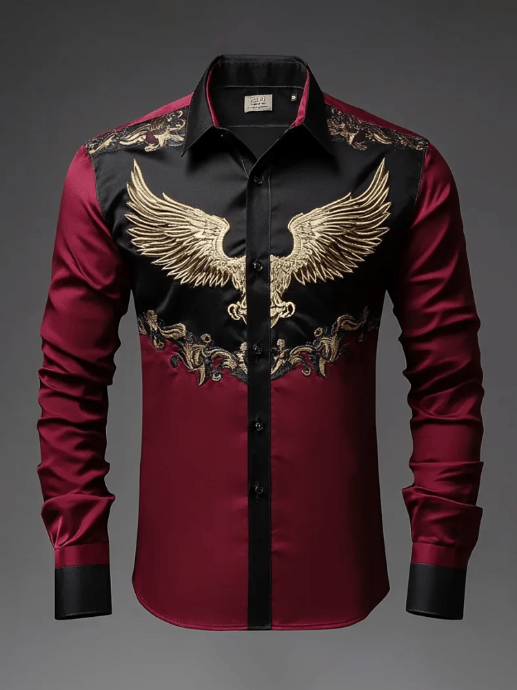 Camisa de lujo Gorgeous de manga larga para hombre