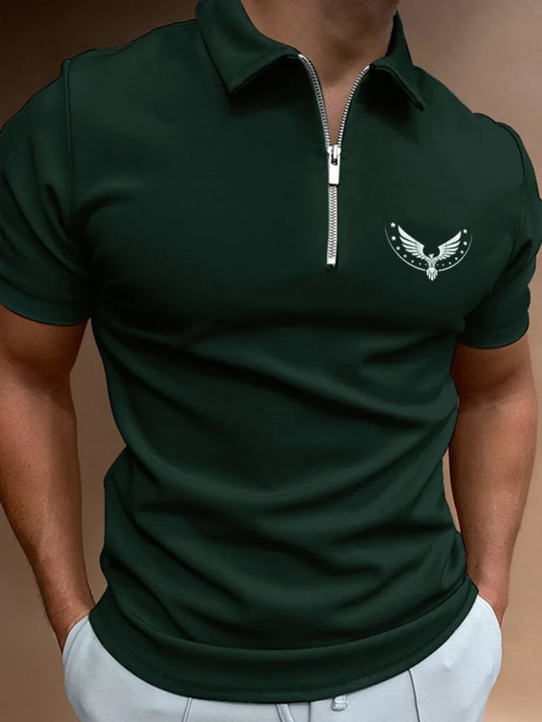 Casual cierre Polo para hombre