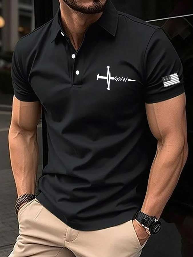 Camisa polo faith estampado para hombre