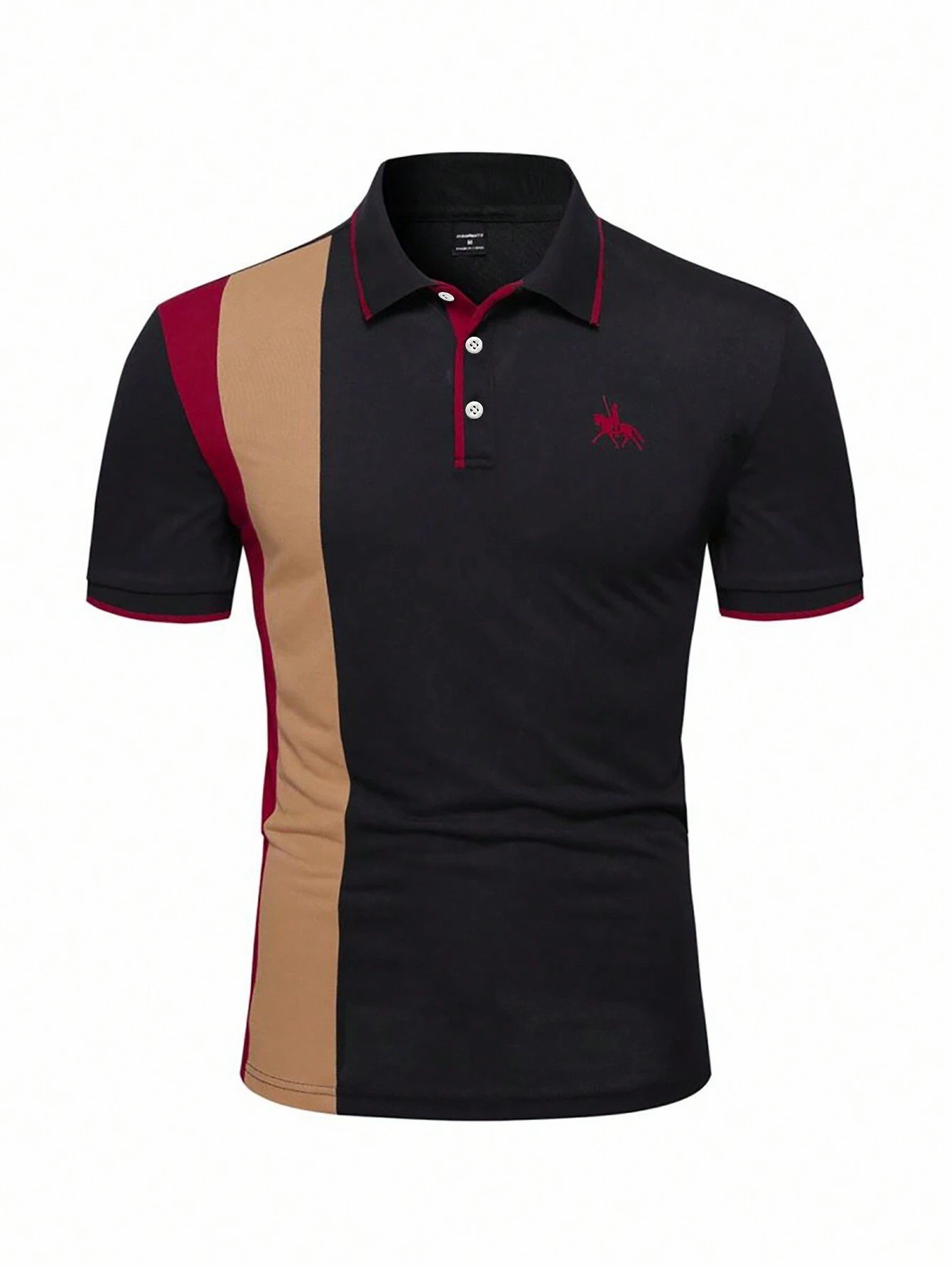 Camisa polo estampado casual para hombre