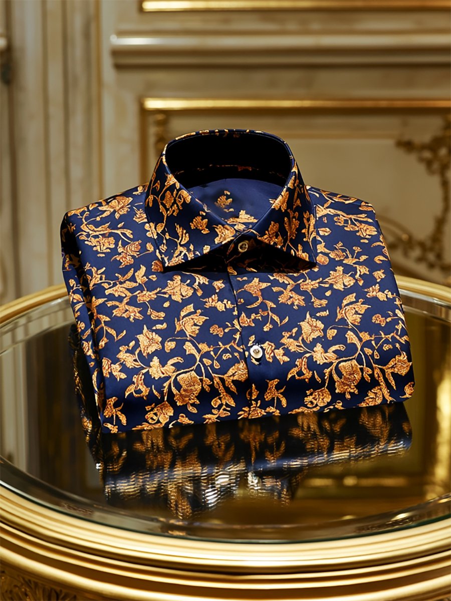 Camisa ejecutivo casual de manga larga para hombre
