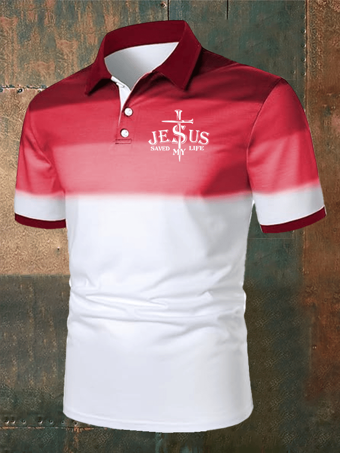 Camisa polo Faith estampado casual para hombre