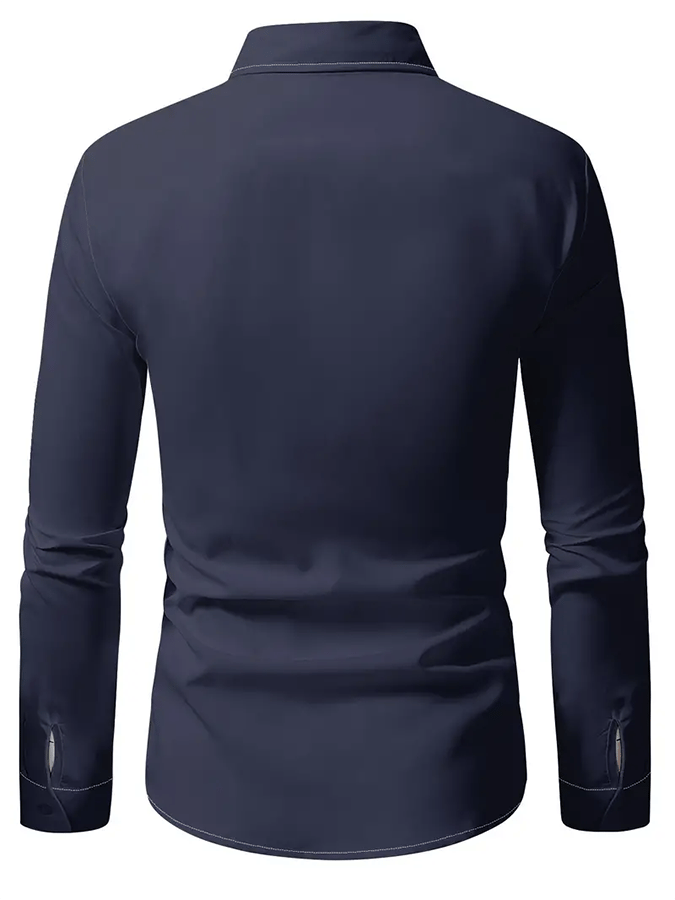 Camisa a rayas ejecutivo casual para hombre