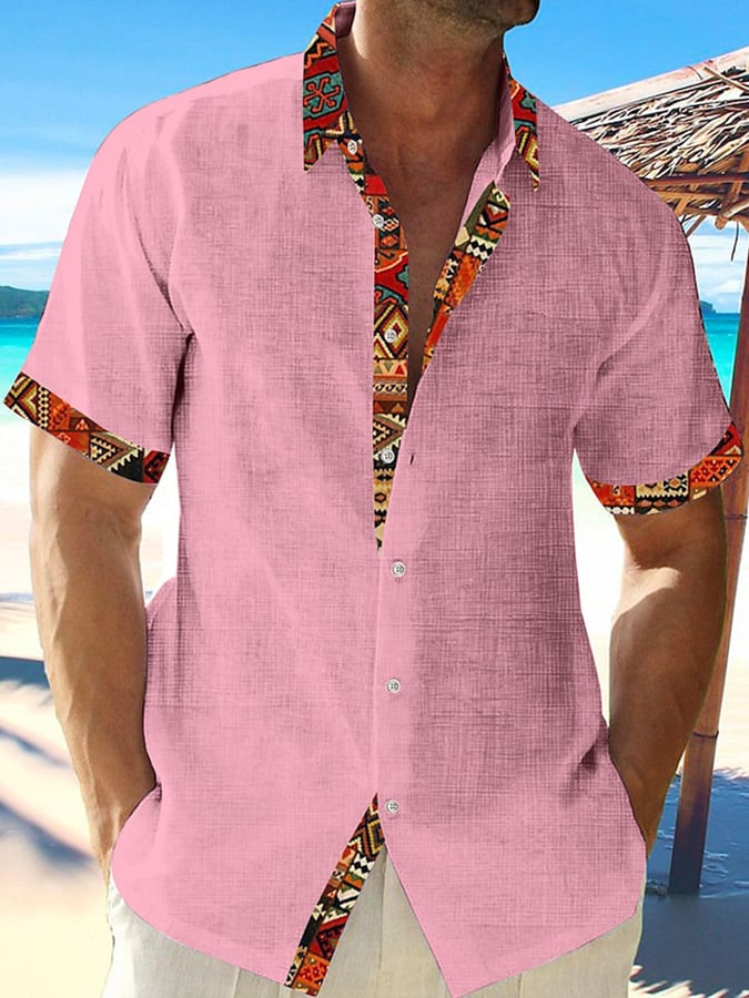 Estampado casual Resorcamiseta para hombre