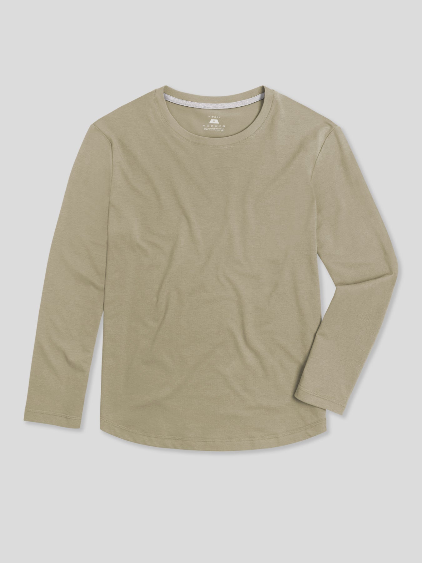 StaySmooth de manga larga Curve Hem Tee:clásico Fit