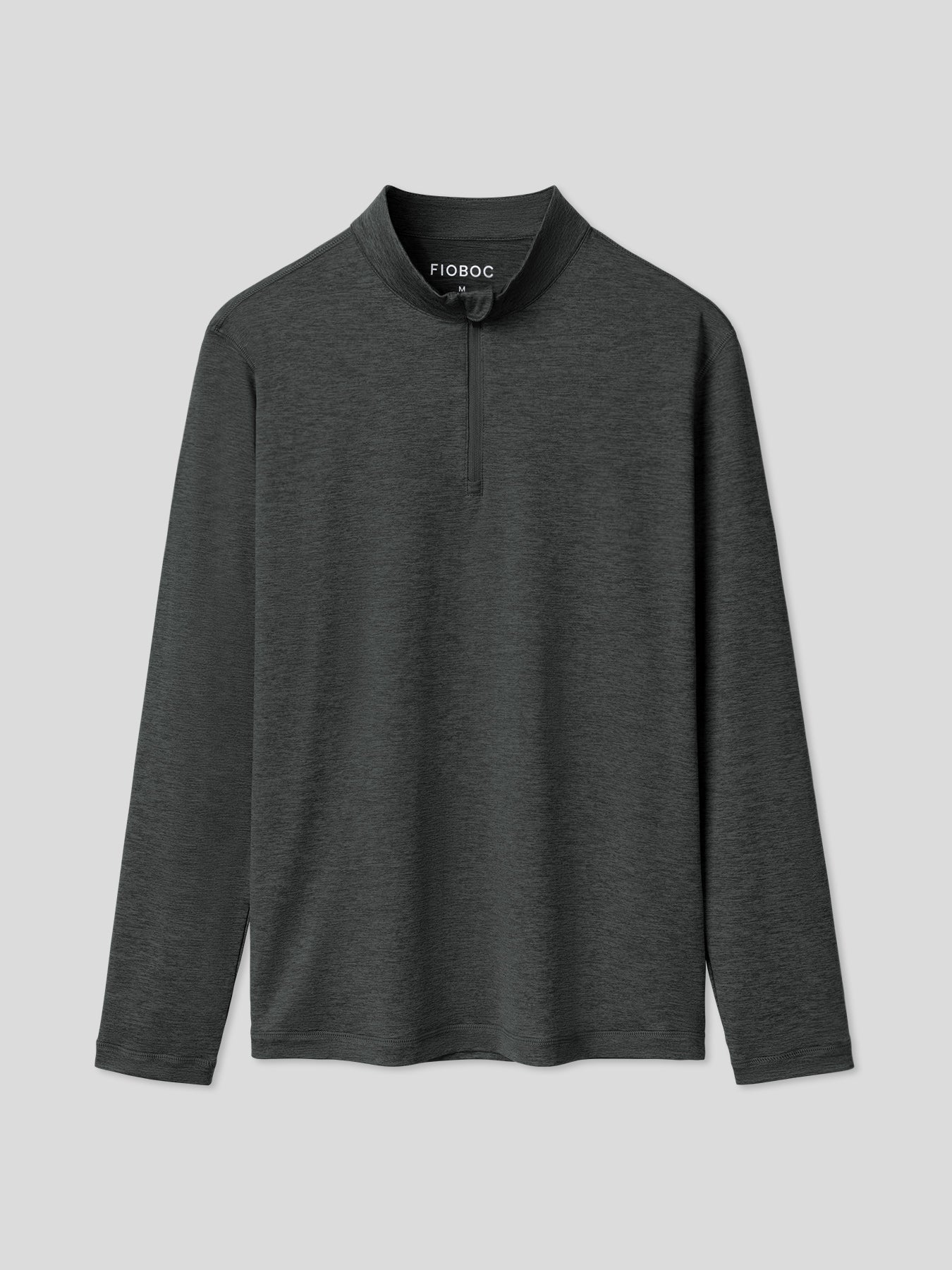 Velou Half Zip de manga larga Tee