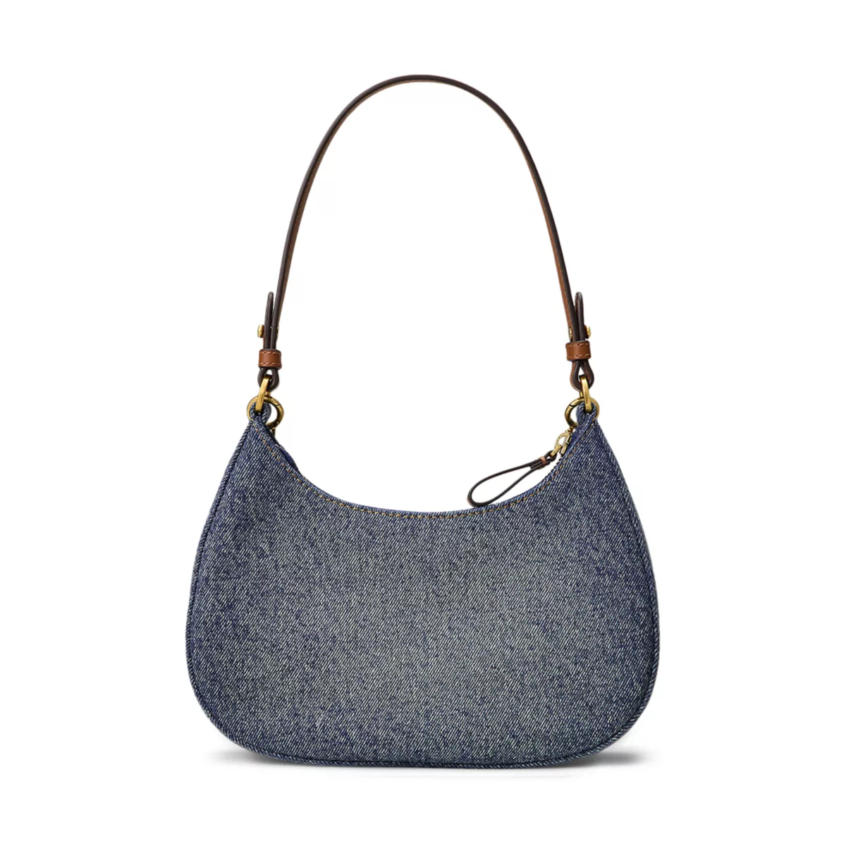 Denim Medium Marcy Zip Shoulder Bag - 3