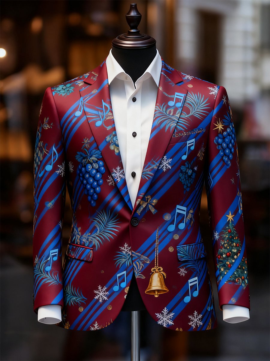 Ejecutivo casual Christmas Suit Outerwear para hombre