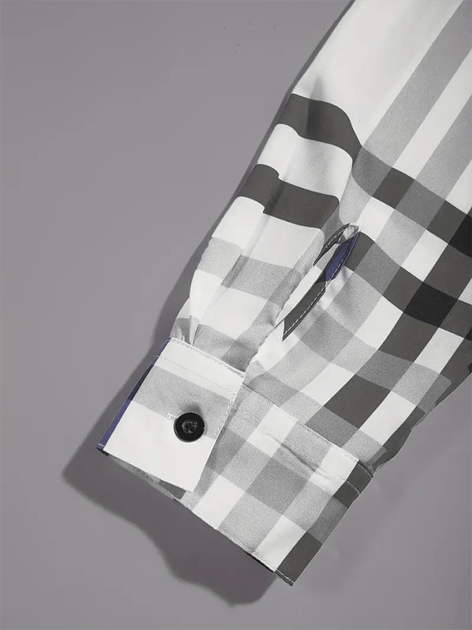 Camisa a cuadros ejecutivo casual para hombre