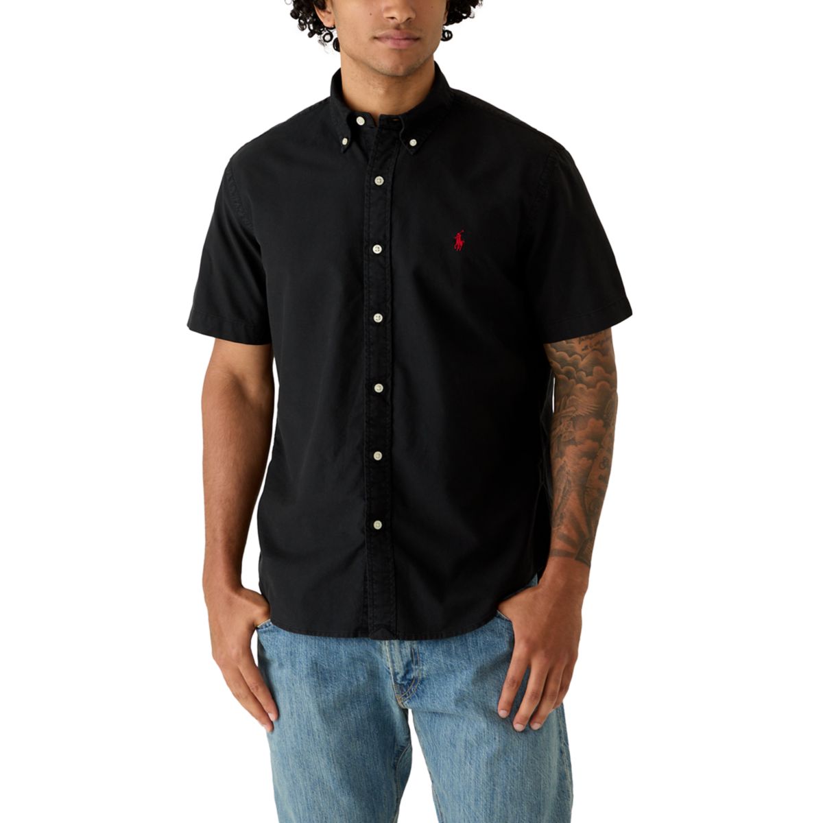Men's Classic Fit Garment-Dyed Oxford Shirt - 3
