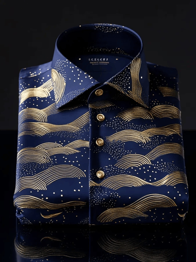Camisa de lujo ejecutivo de manga larga para hombre