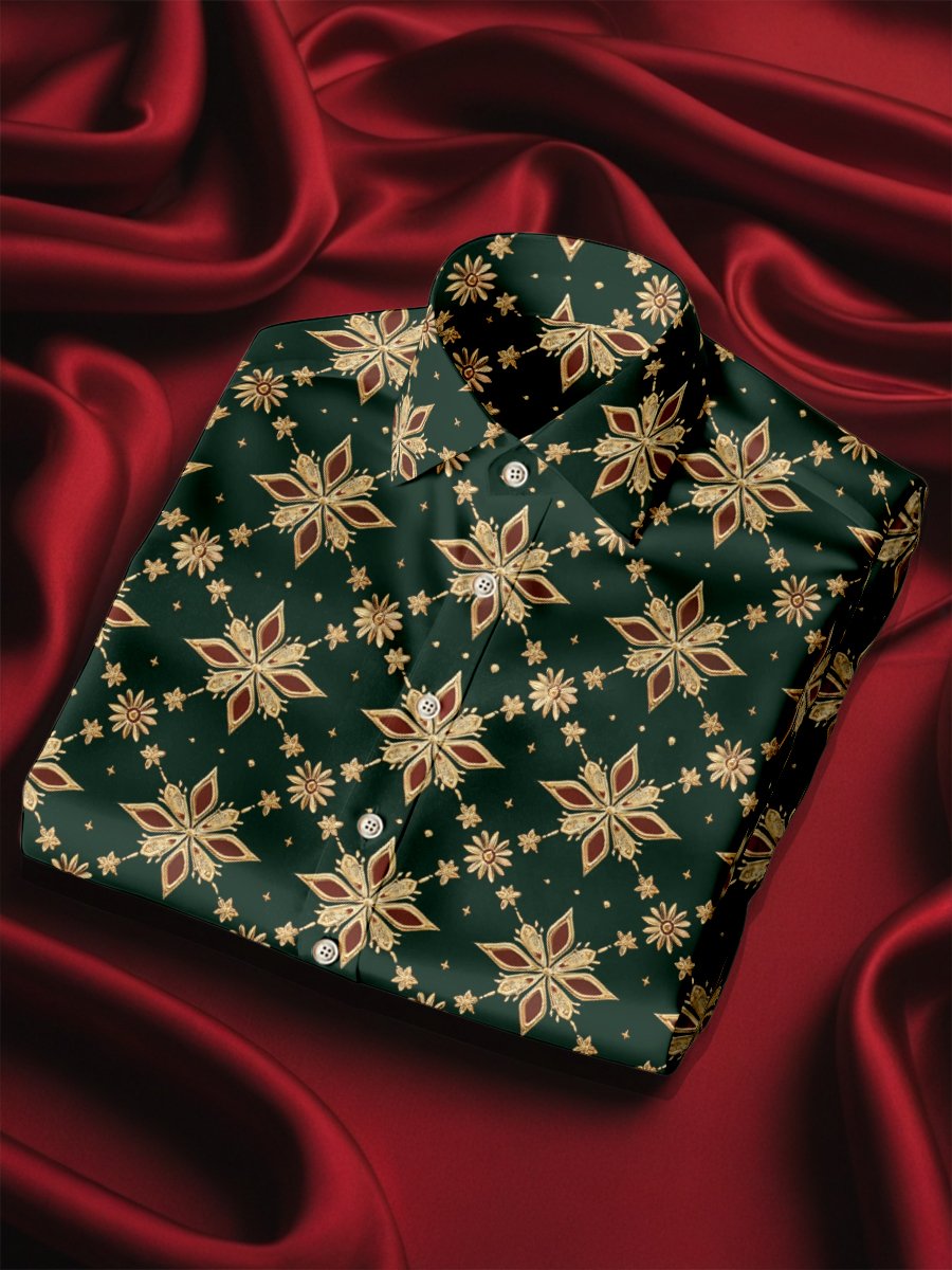 Camisa seda Jewelry de lujo ejecutivo de manga larga para hombre