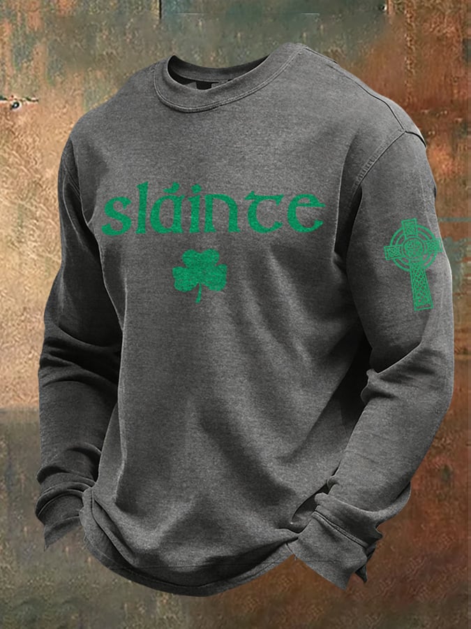 Camiseta casual retro St. Patrick's Day para hombre