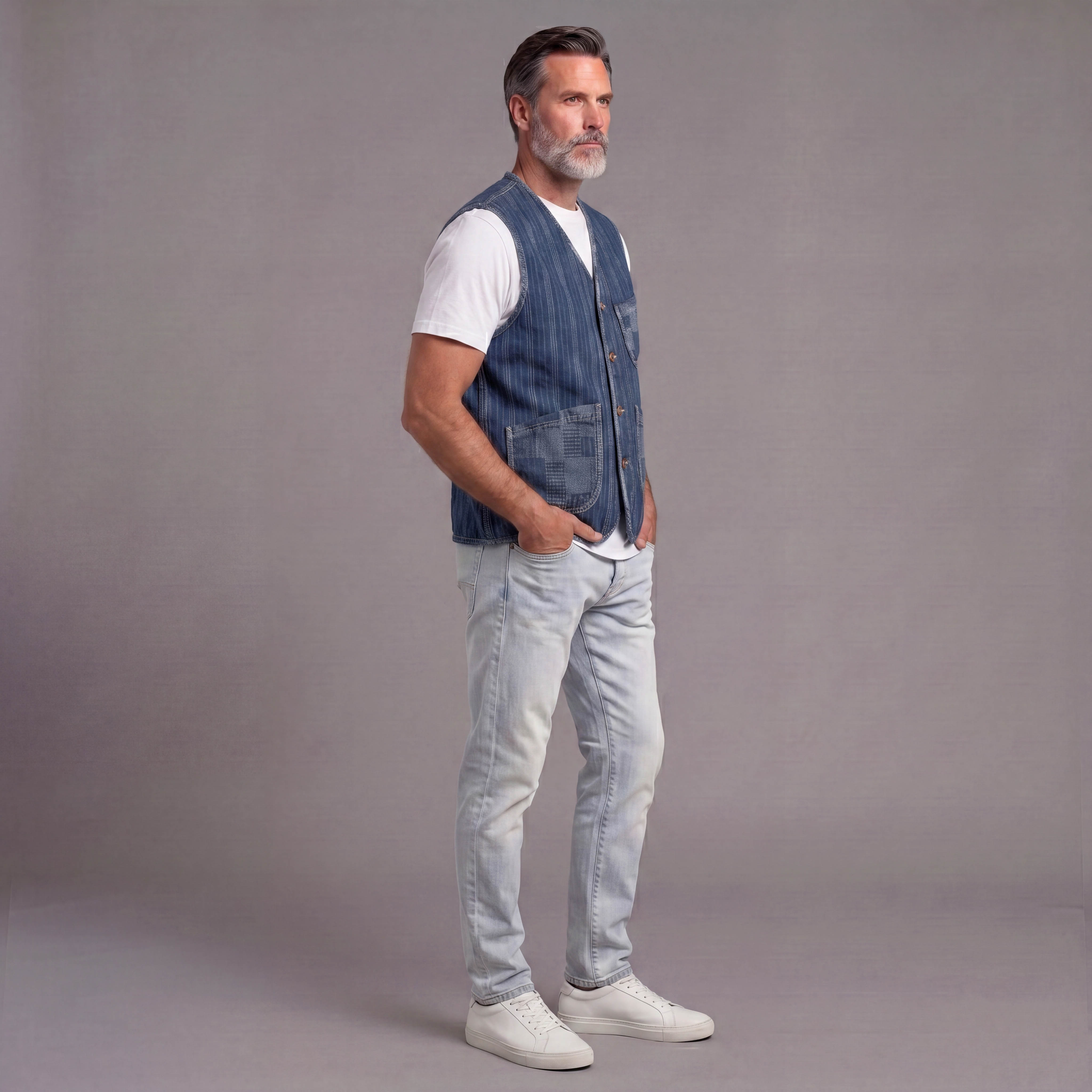 Denim Vest para hombre
