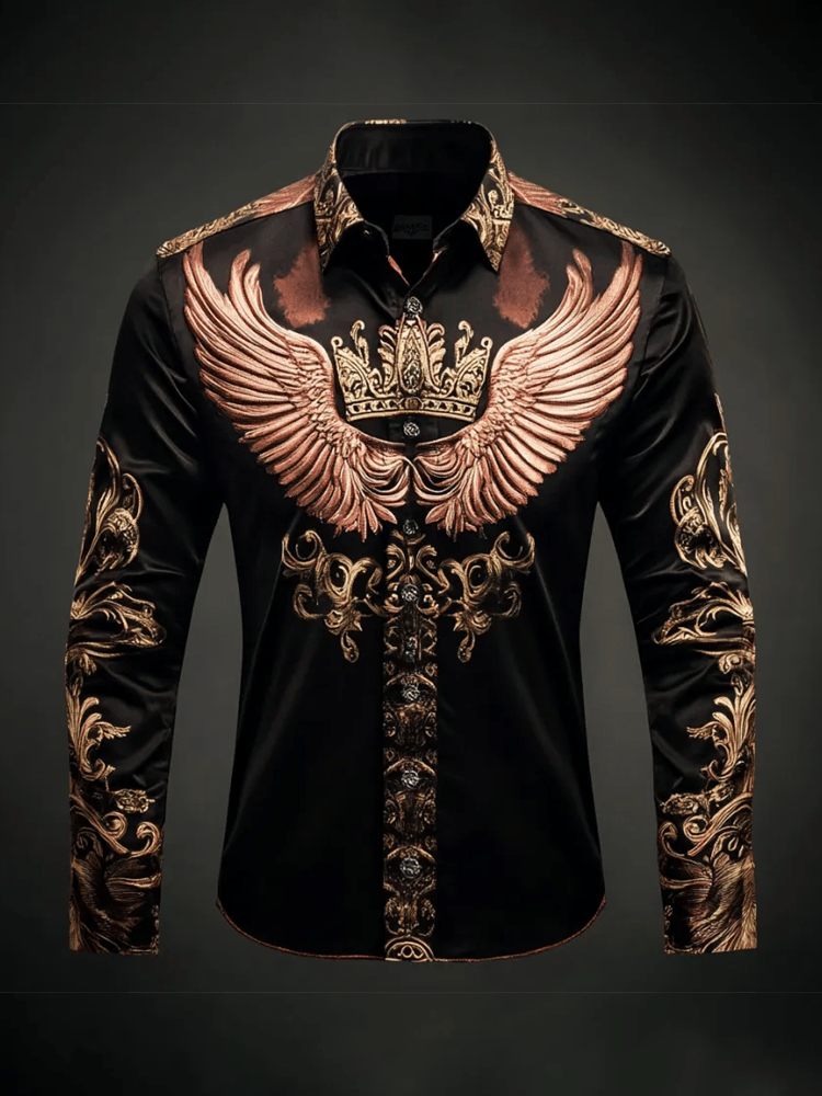 Camisa de lujo Gorgeous de manga larga para hombre