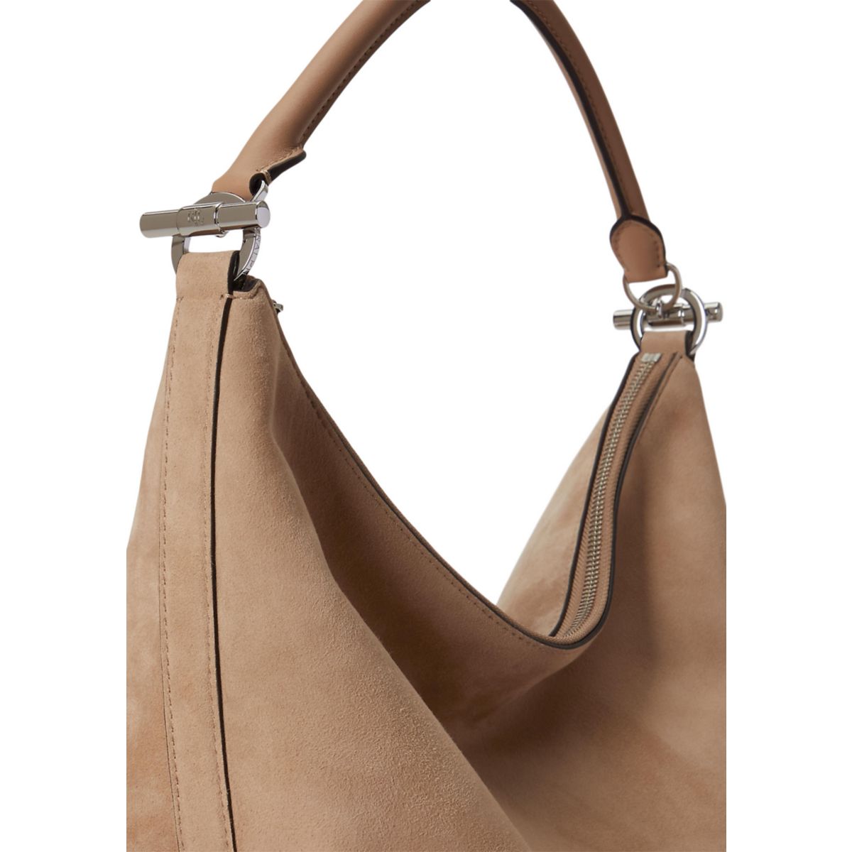 Suede Large Blaike Shoulder Bag - 5