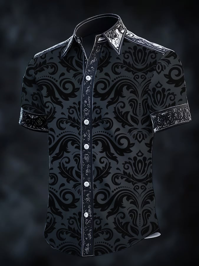 Camisa vintage Gothic Dark para hombre