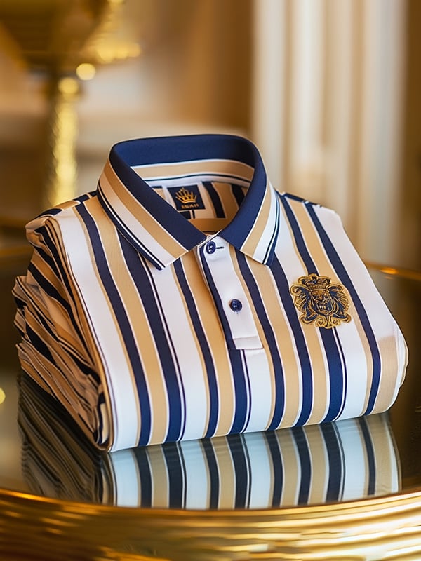 Camisa polo ejecutivo casual Button de manga corta para hombre