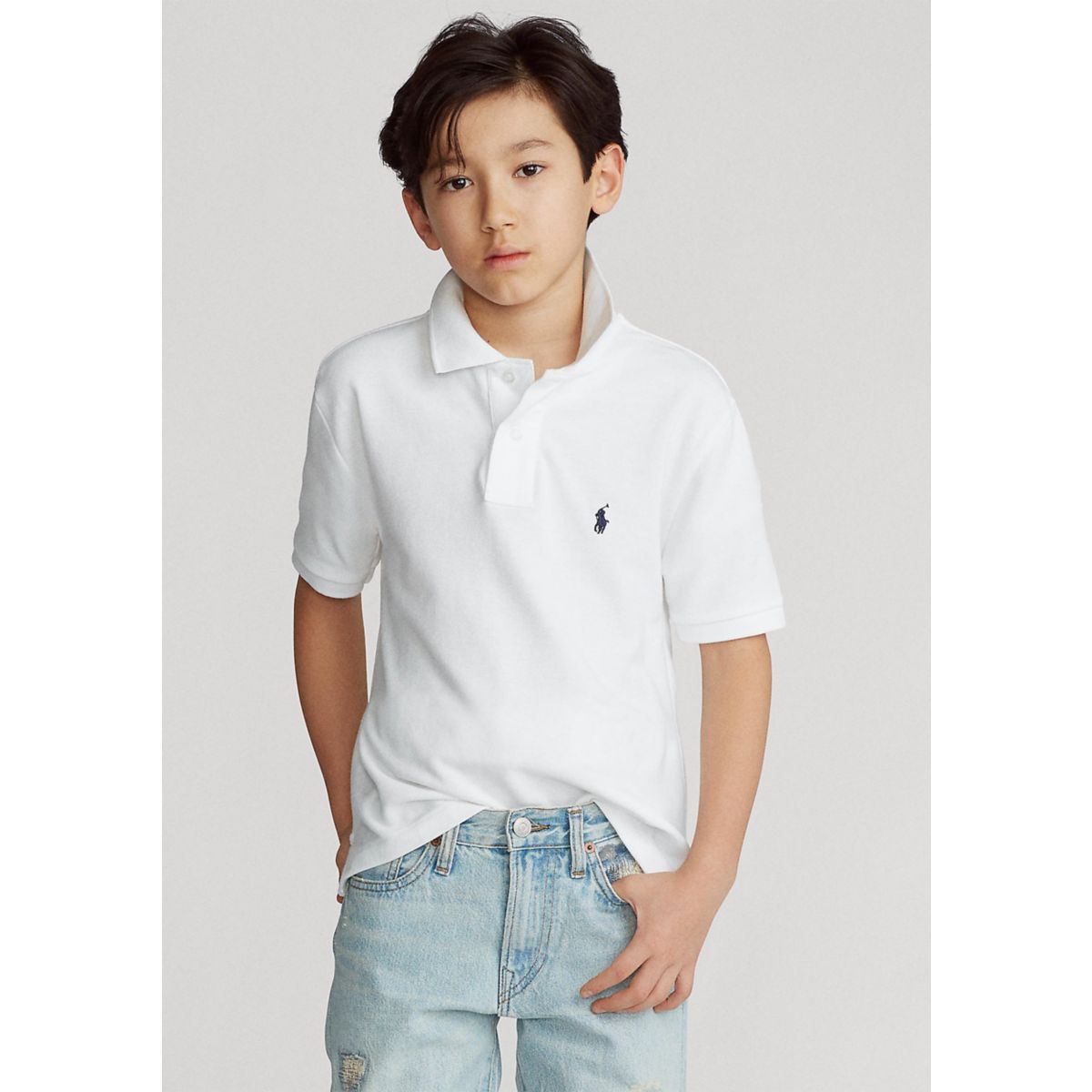 Boys 8-20 Cotton Mesh Polo Shirt - 8