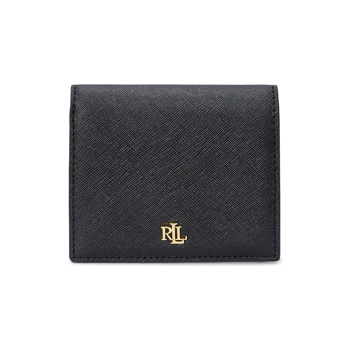 Crosshatch Leather Compact Wallet - 1