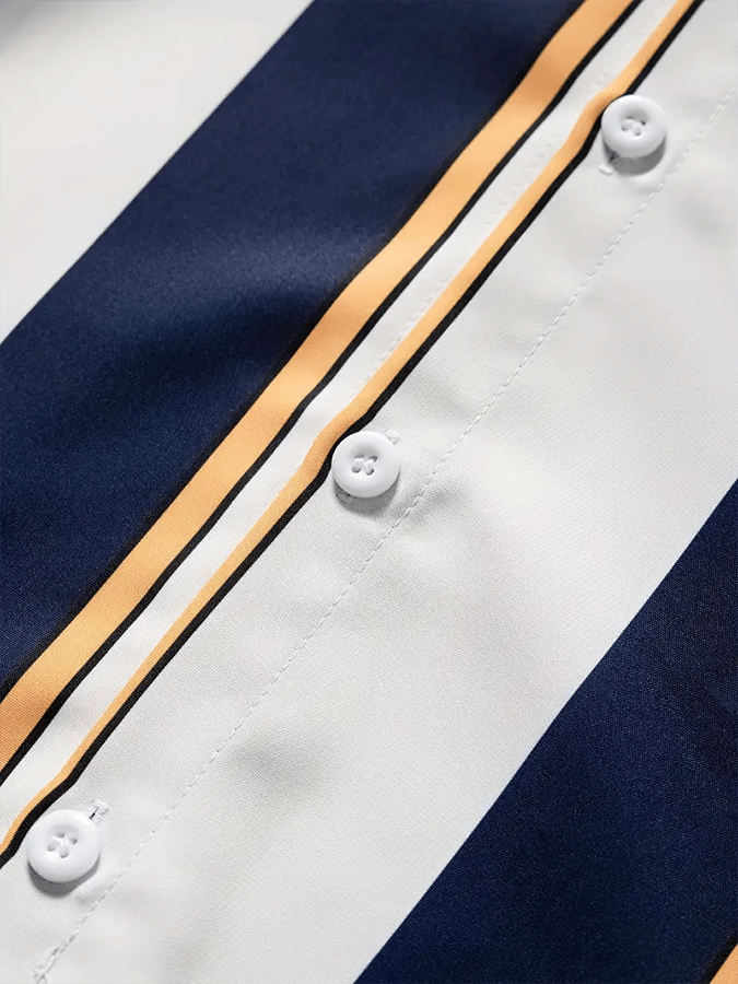 Camisa a rayas ejecutivo casual para hombre