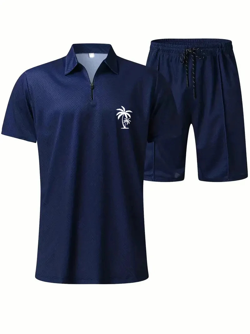 Camisa polo Suitmens para uso diario casual Collar Zipper Set 214 para hombre