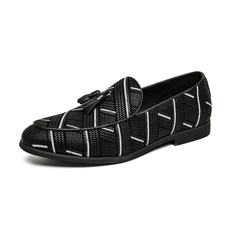Zapatos de moda All-Match Ethnic Style casual cuero para hombre