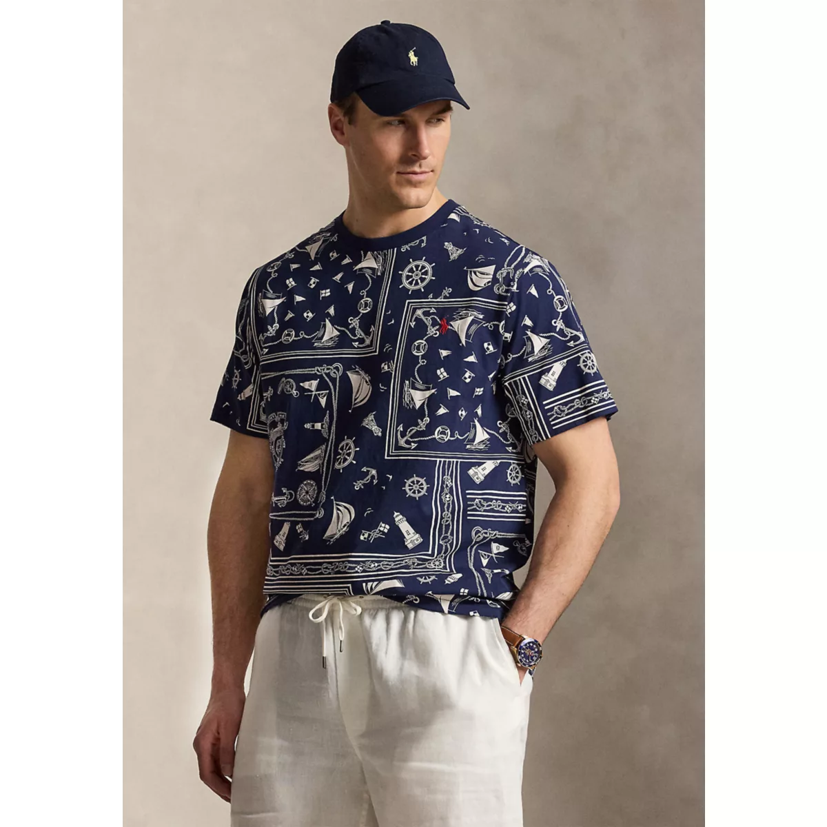 Big & Tall Bandana Jersey T-Shirt - 1