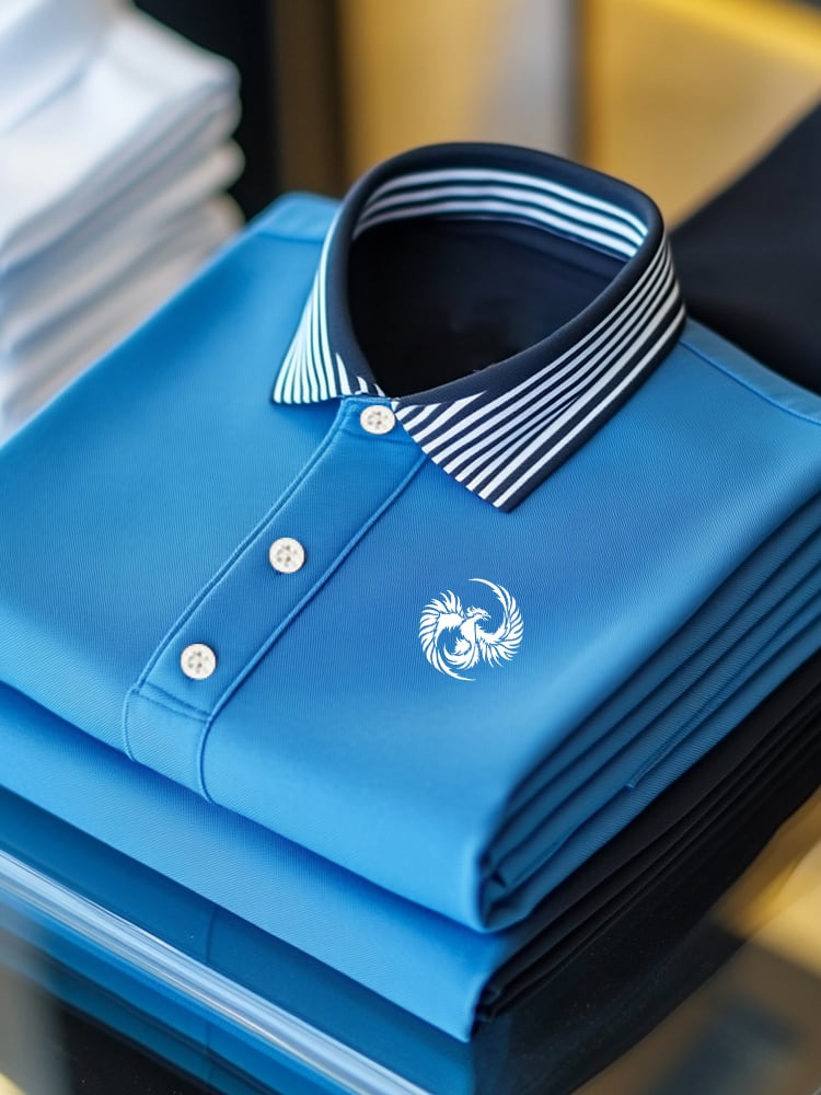Camisa polo ejecutivo casual Button de manga corta para hombre
