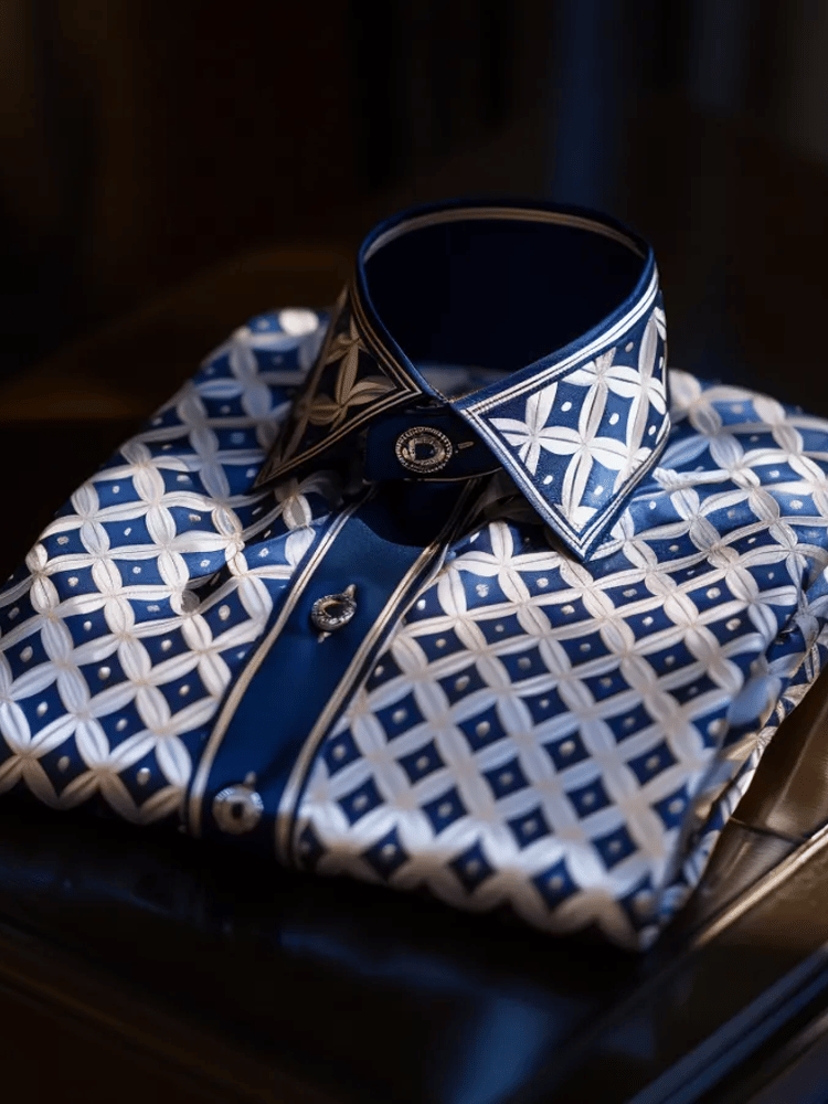 Camisa de lujo ejecutivo de manga larga para hombre