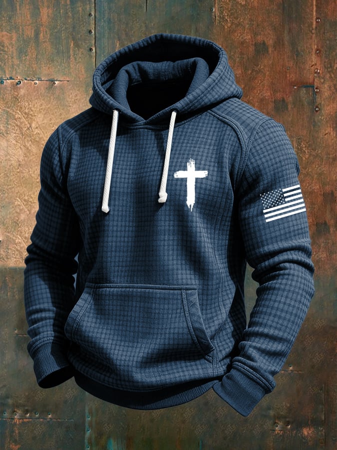 Sudadera casual Faith Checkered jacquard para hombre