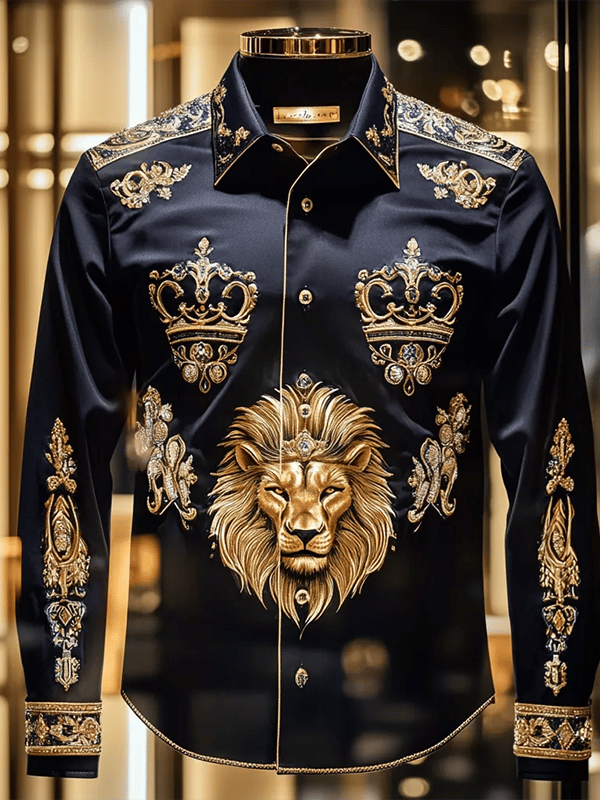 Camisa de lujo Gorgeous de manga larga para hombre
