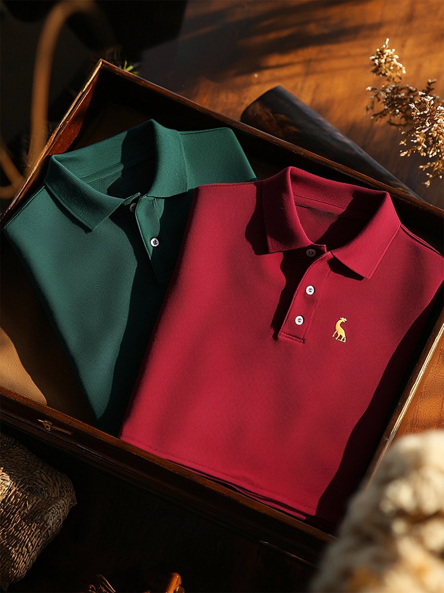 Camisa polo Couple ejecutivo casual Button de manga corta para hombre
