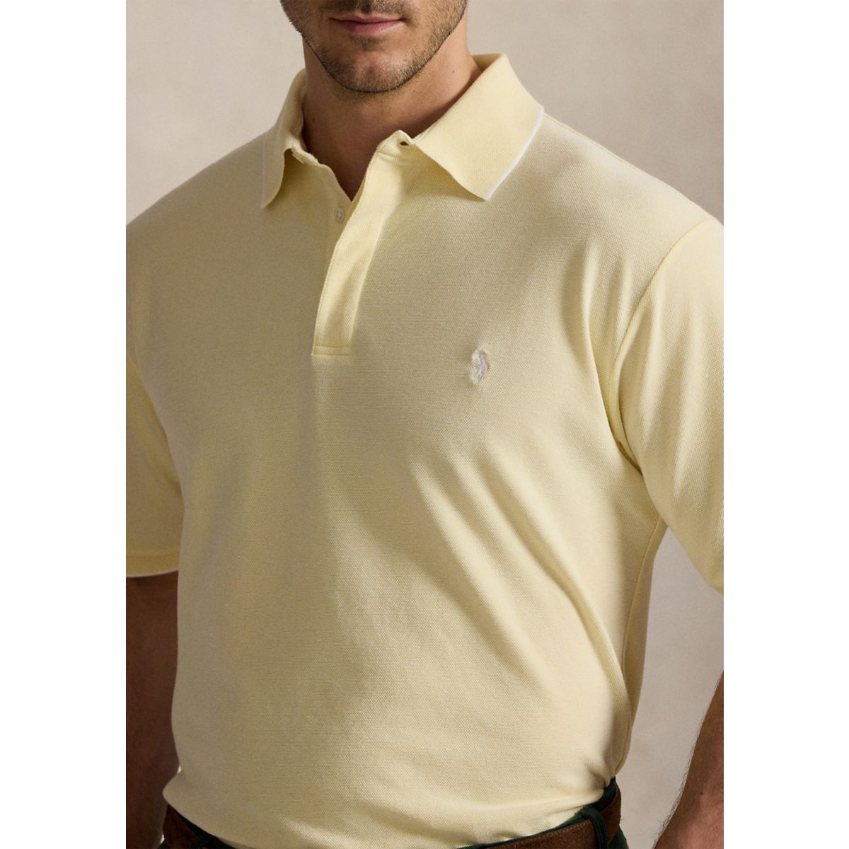 Big & Tall Stretch Oxford Mesh Polo Shirt - 3