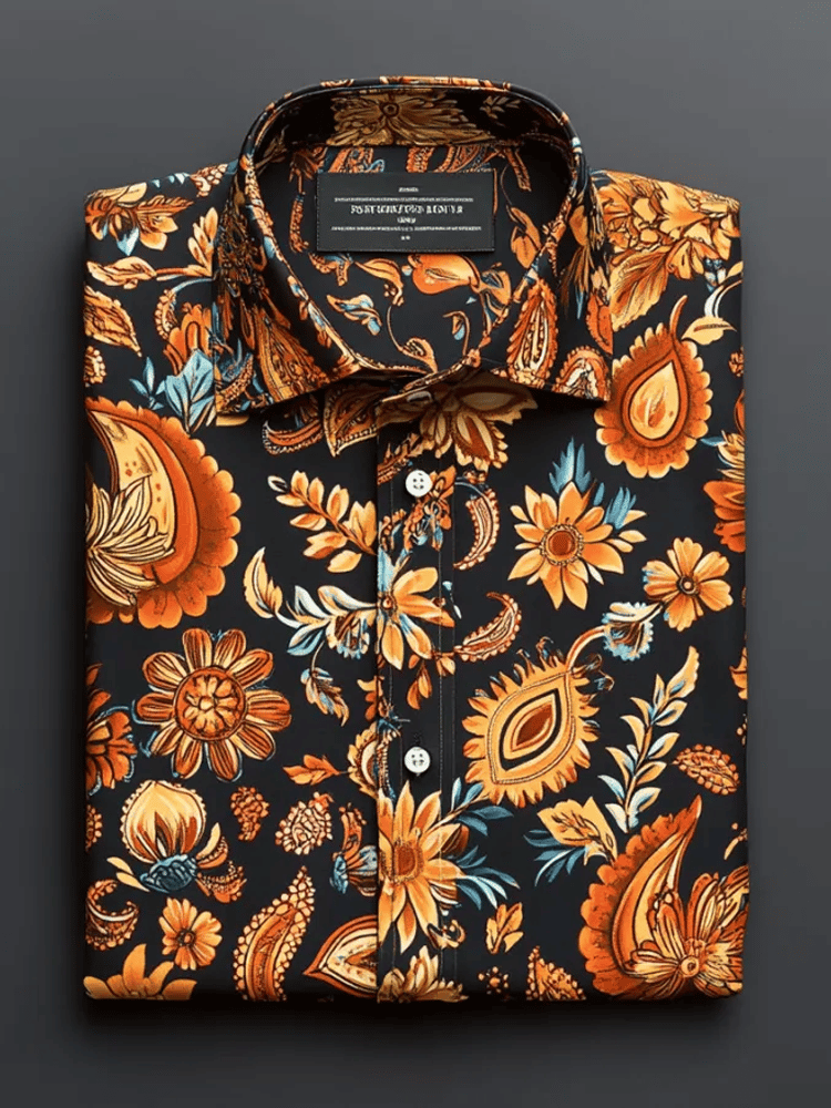 Camisa de lujo ejecutivo de manga larga para hombre