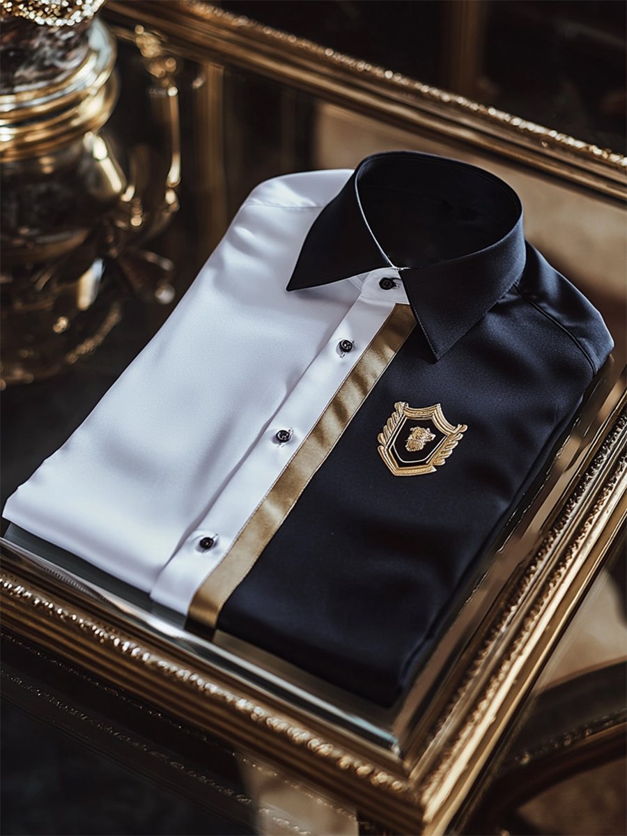 Camisa Luxe satén de manga larga para hombre