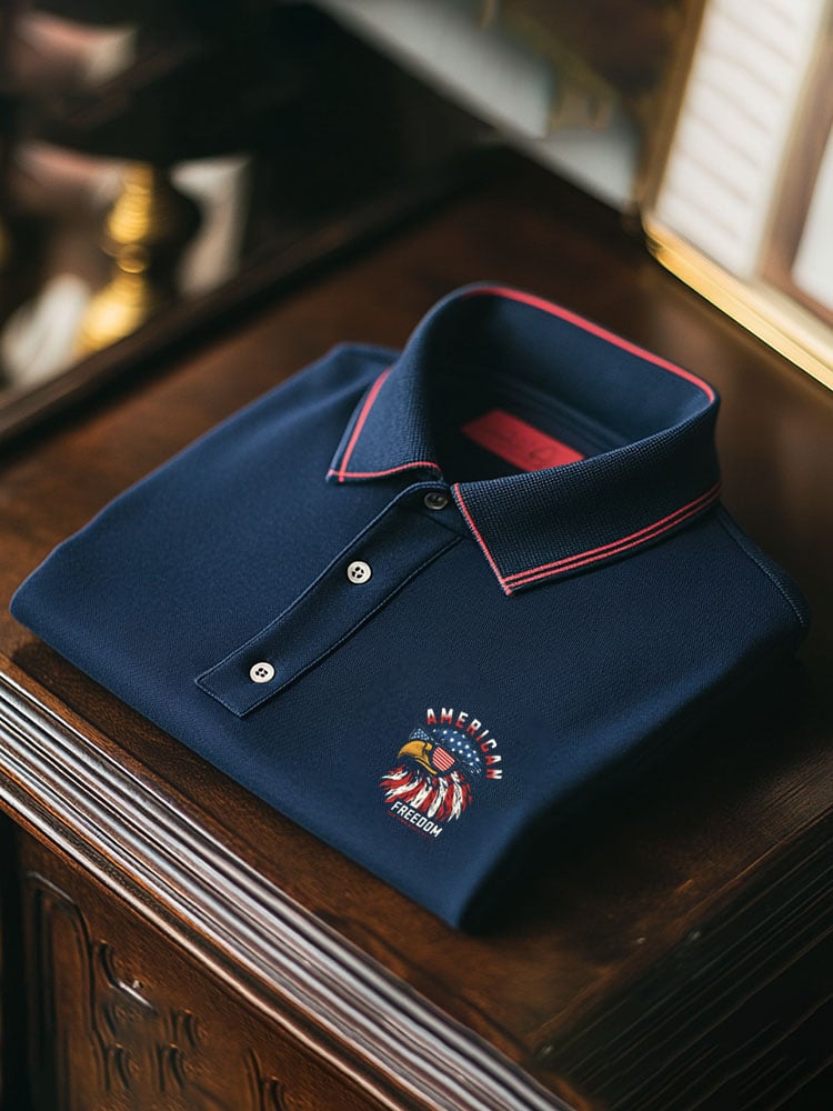 Camisa polo ejecutivo casual Button de manga corta para hombre
