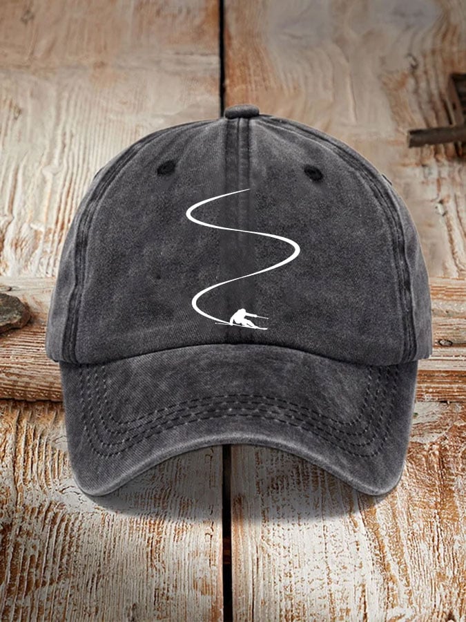Ski enthusiasts estampado hat
