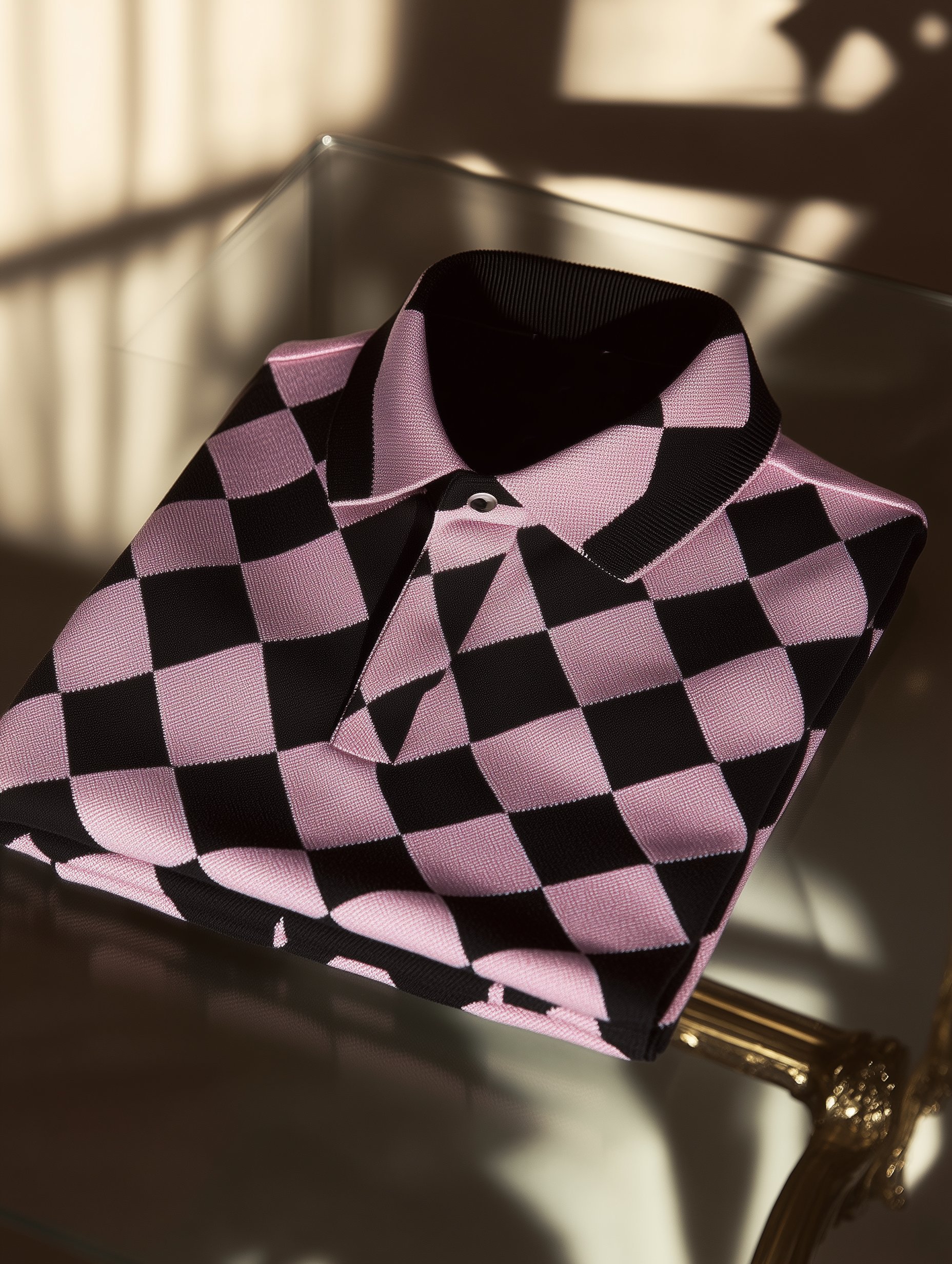 Camisa polo clásico ejecutivo Old Money Button de manga corta para hombre