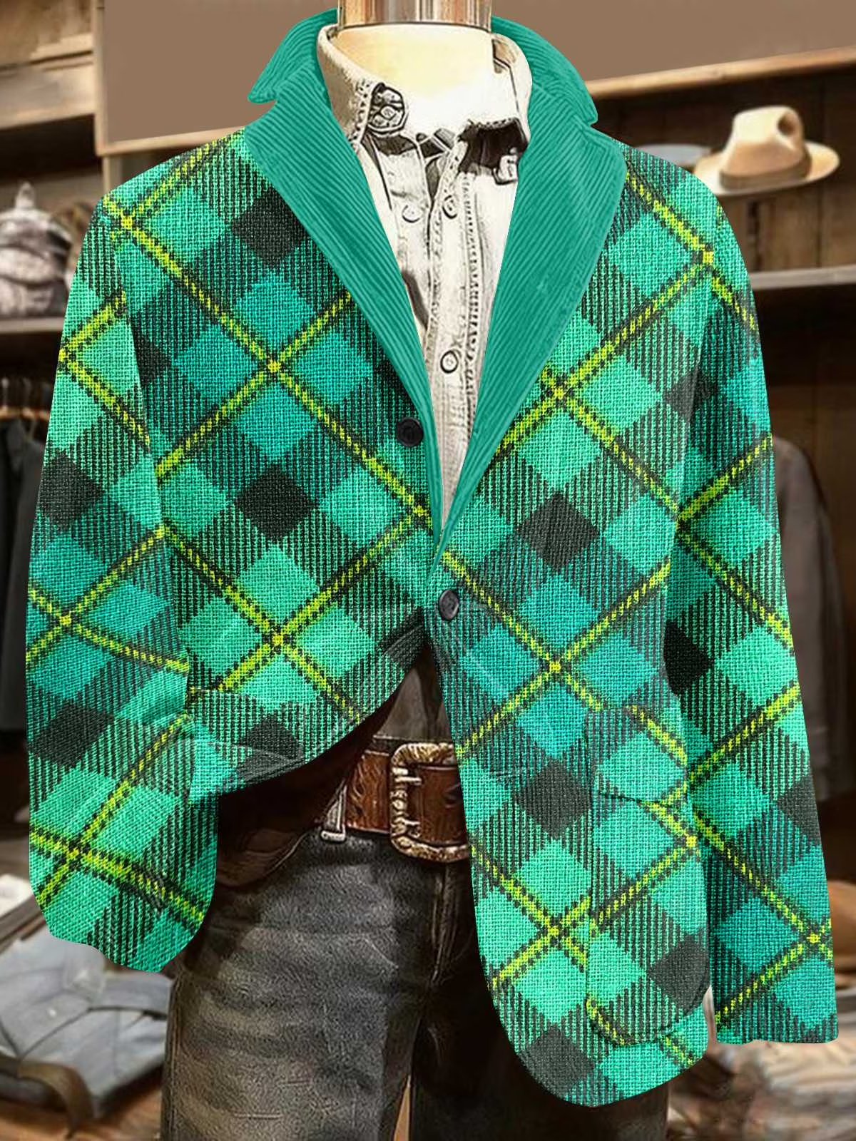 Saco St Patrick estampado casual para hombre