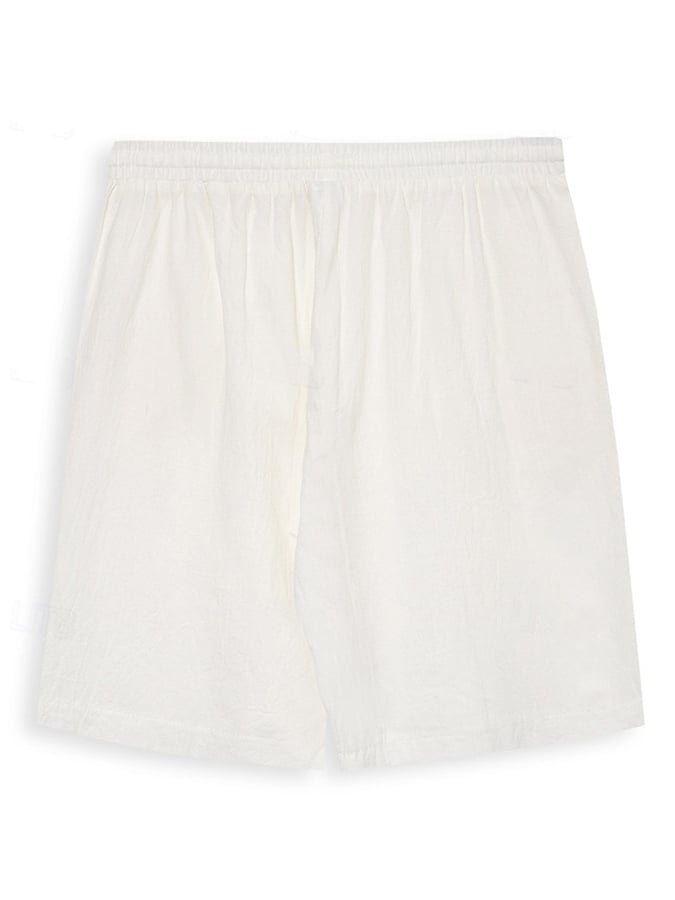 Pantalón retro de color sólido Design Elastic Waist Lace-Up casual para hombre