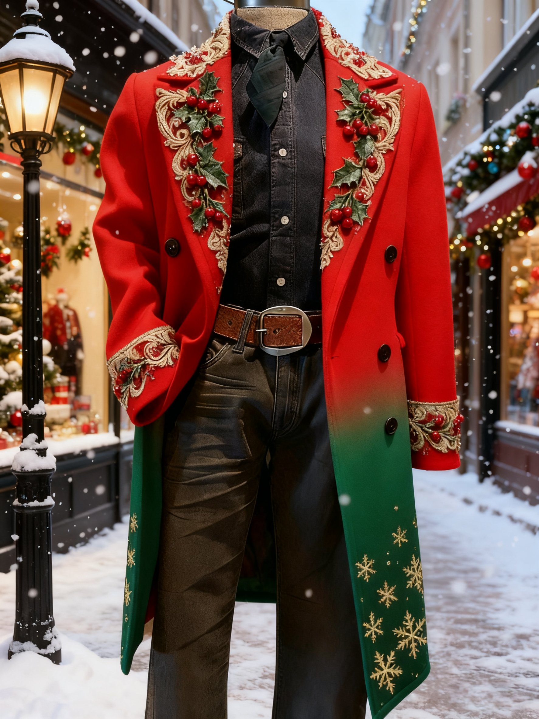 Chaqueta vintage Christmas Party casual para hombre