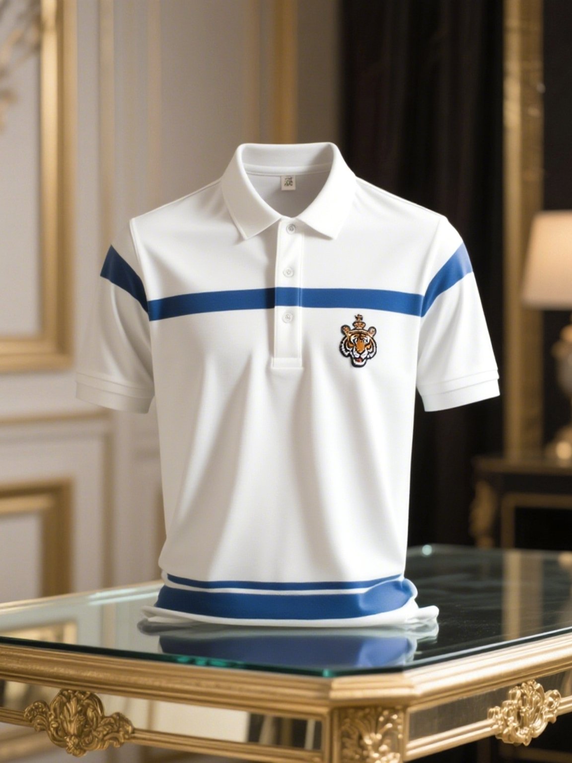Camisa polo ejecutivo casual Button de manga corta para hombre