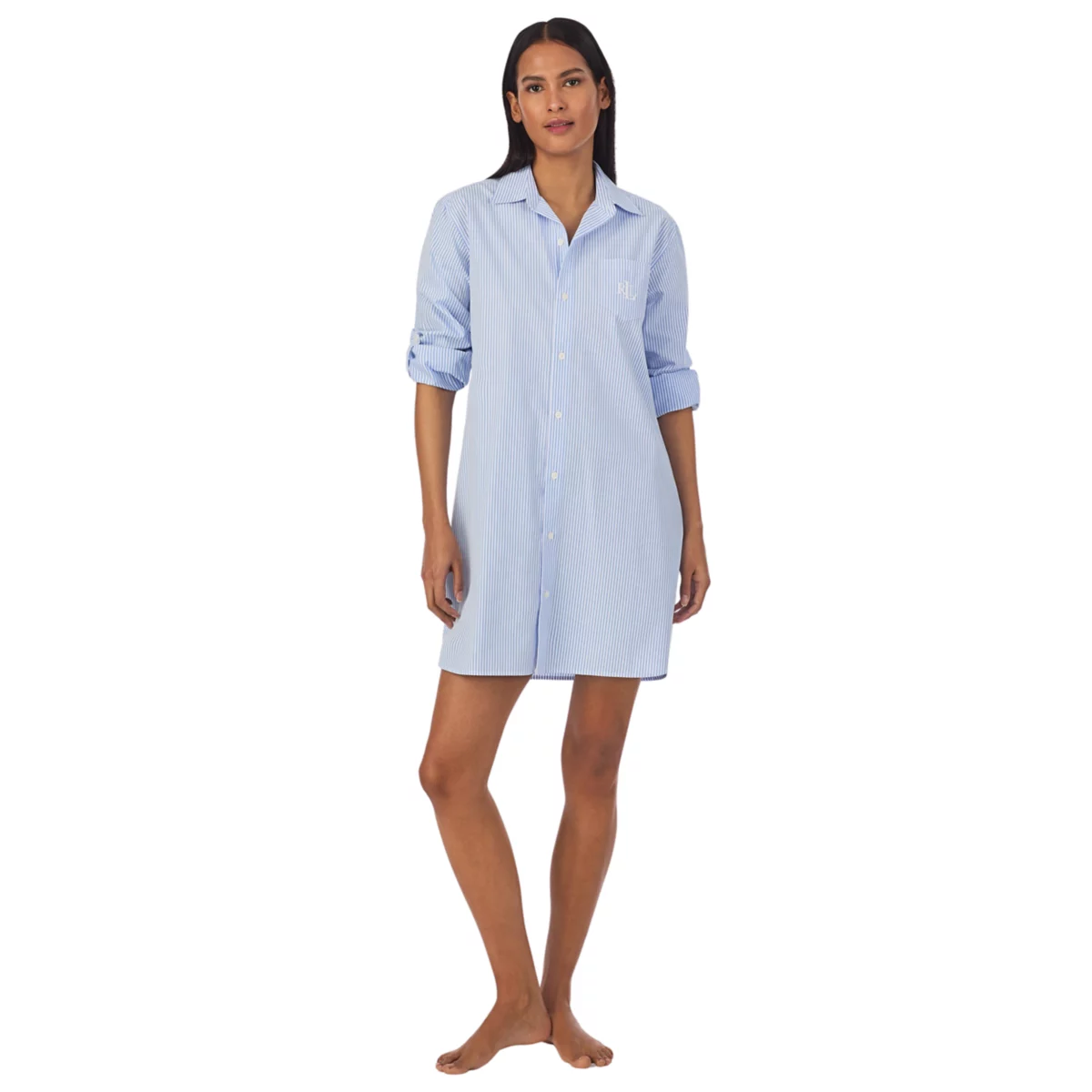 Signature Long Sleeve His Shirt Sleepshirt - 4