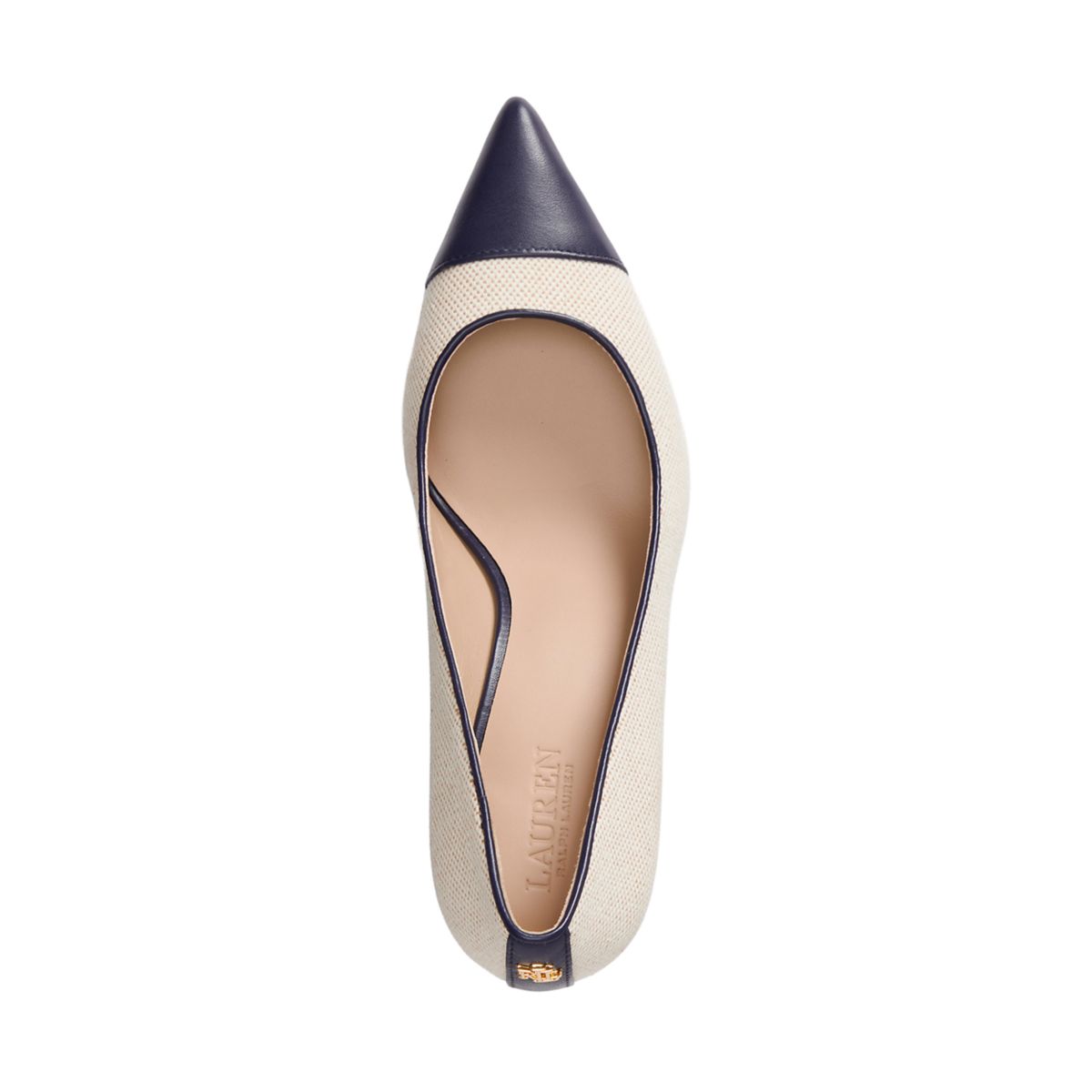 Lanette III Canvas and Leather Pumps - 4