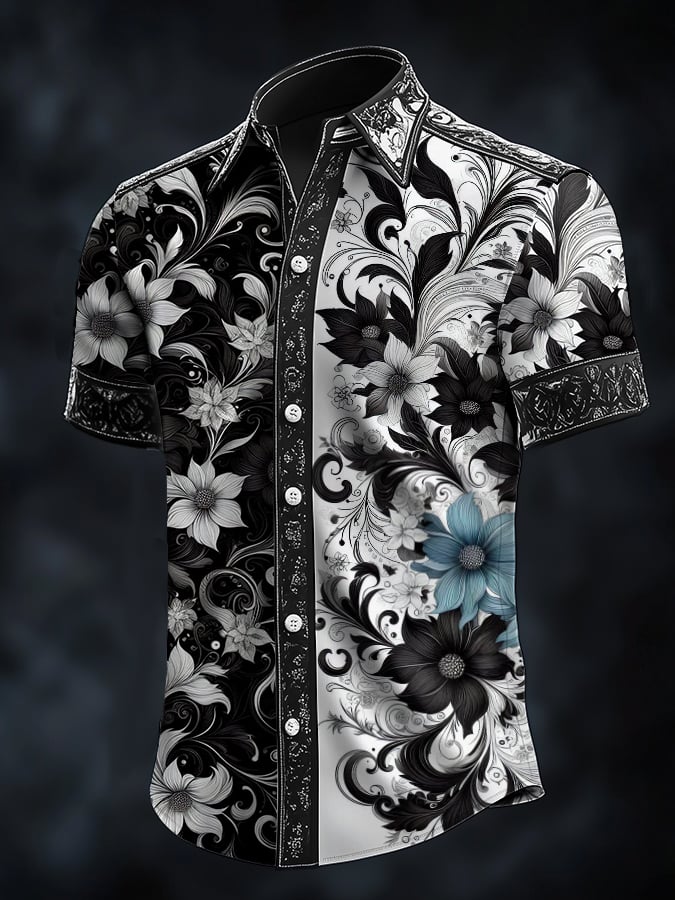 Casual de moda Dark diseño Contrascamiseta para hombre