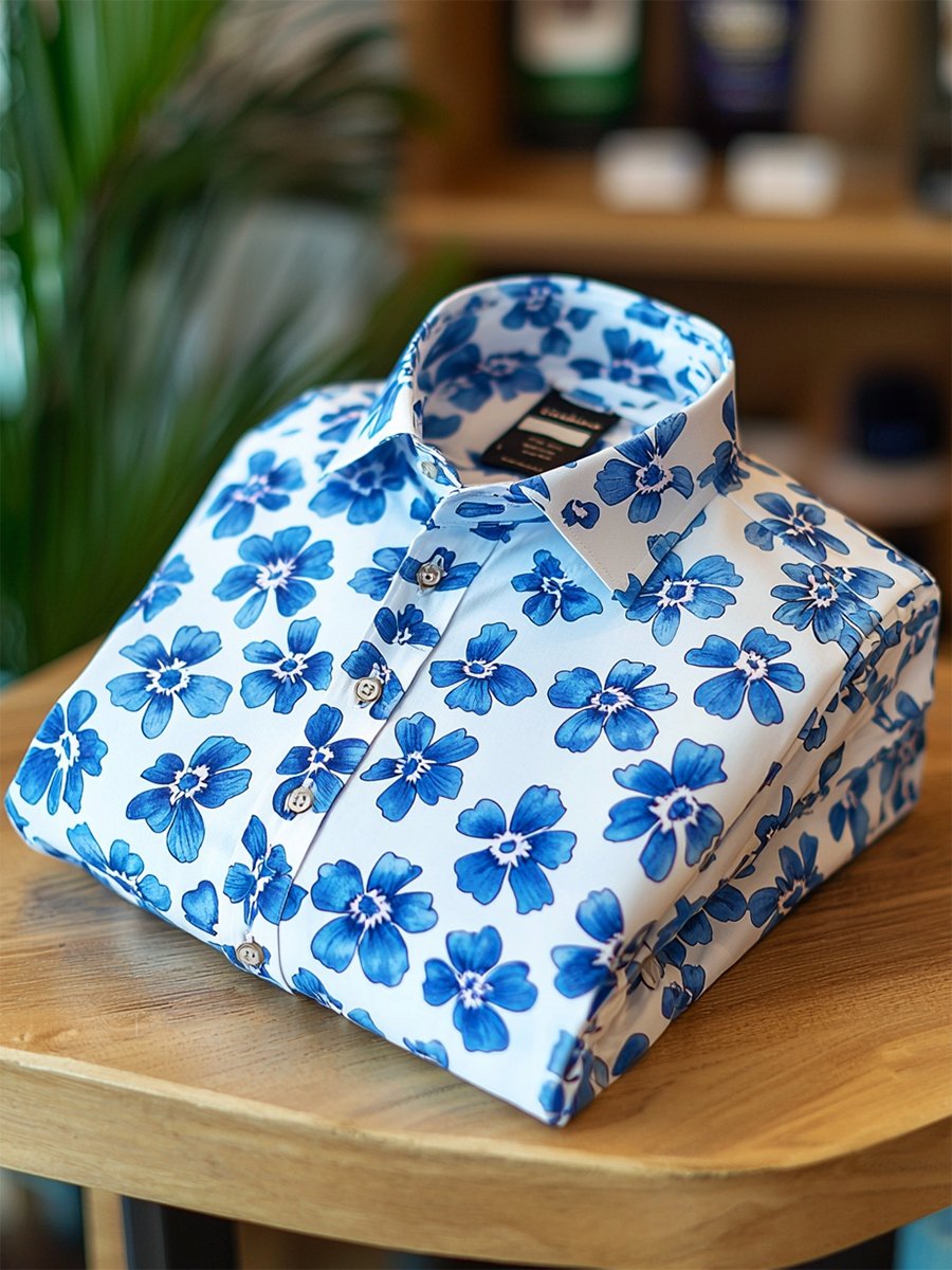 Camisa Resort casual floral Art de manga corta para hombre