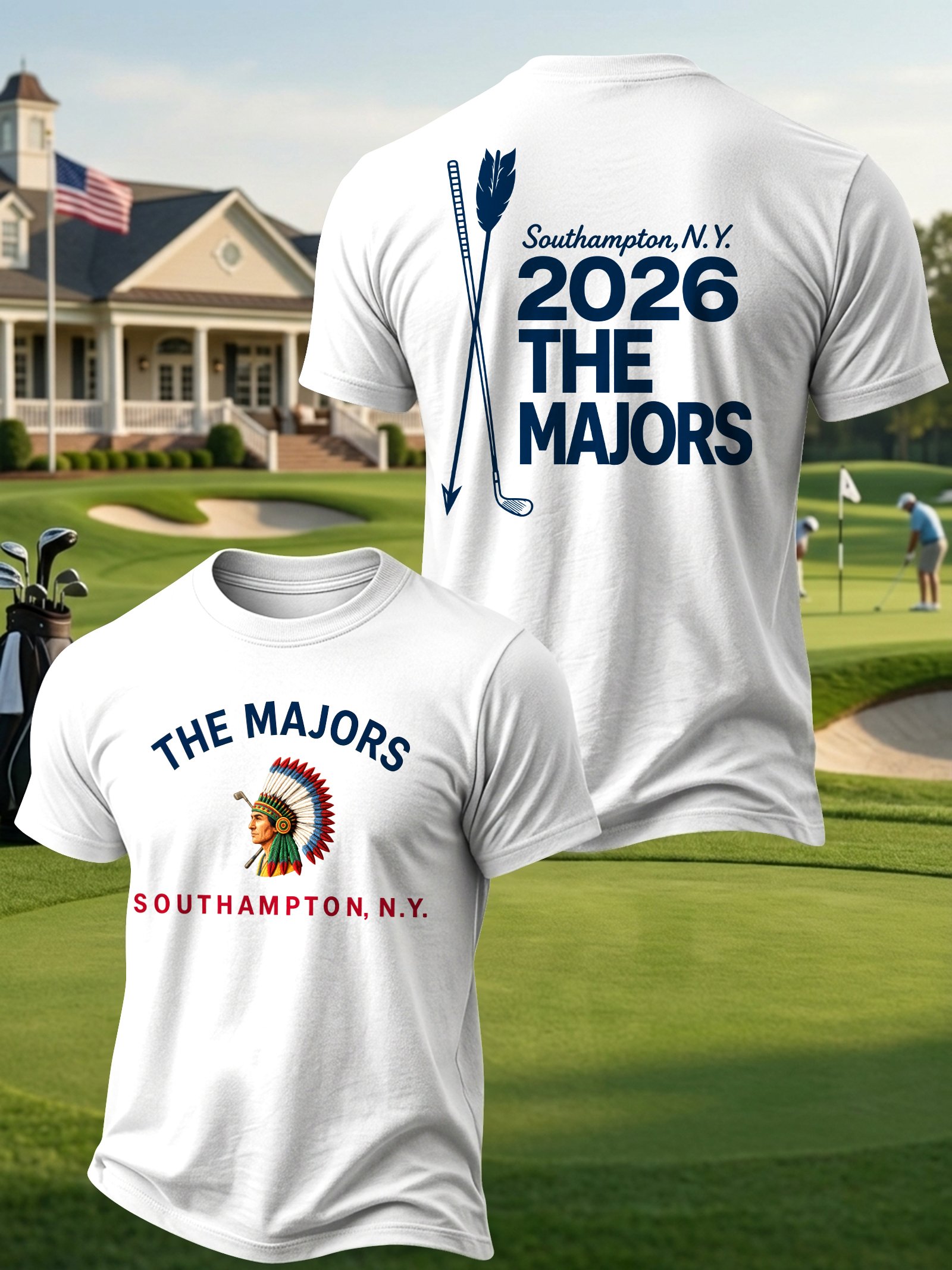 Golf Enthusiast estampado casual Tops para hombre